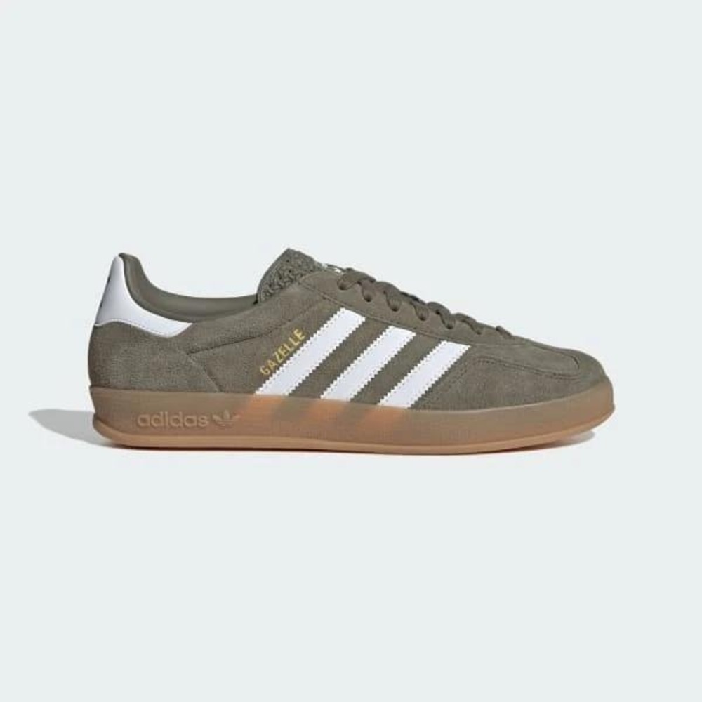 13M - [New] Men's adidas Gazelle Indoor‎ Shoes Olive Strata JQ0174